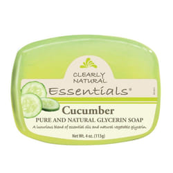 CLEARLY NATURAL BAR SOAP GLYCERINE CUCMBR  4 OZ   6 pack
