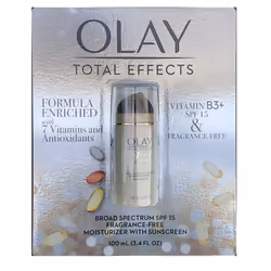 Olay 5282009 Total Effects SPF 15 Moisturizer with Sunscreen Fragrance Free 3.4oz