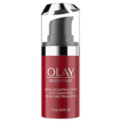 Olay Regenerist Micro-Sculpting Cream Face Moisturizer with Sunscreen  SPF 30  Trial Size 0.5 oz