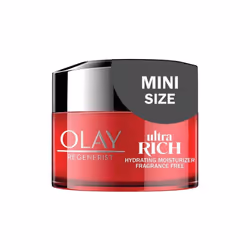 Olay Regenerist Ultra Rich Face Moisturizer, Fragrance-Free, Trial Size, 0.5 oz