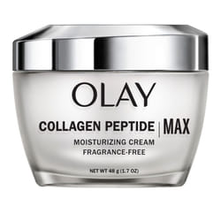 Olay Collagen Peptide MAX Face Moisturizer  Firm - Plump - Hydrate  Fragrance Free Cream with Vitamin B3  1.7 oz