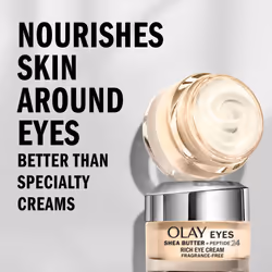 Olay Eyes Shea Butter+Peptide 24 Rich Eye Cream  Fragrance Free  0.5 oz.