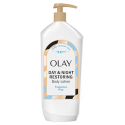 Olay Day & Night Restoring Body Lotion for Women  24hr Hydration  Absorbs Instantly  Formulated with Vitamin B3 Complex  Fragrance-Free  18 fl oz