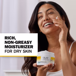Olay Complete+ Rich Moisturizing Cream Fragrance-Free  8.5 OZ  3-in-1 Hydrating Face Cream for Dry Skin with Vitamin B3  Vitamin E  and Ceramides