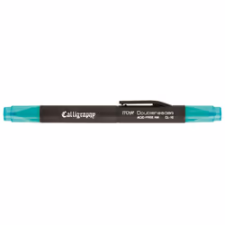 ProFolio by Itoya Double Header Calligraphy Marker 15mm and 3mm Chisel Tips Green
