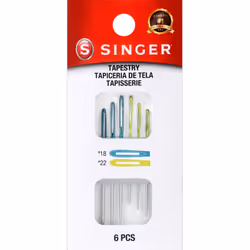 Singer Tapestry Color Eye Needles 6/Pkg-Sizes 18 And 22 01780