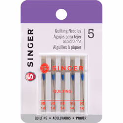 Singer Quilting Machine Needles 5/Pkg-Size 90 04714