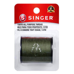 SINGER 60200 All Purpose Polyester Thread  150-Yard  Olive Green