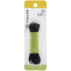 Singer Round Cord Elastic 5yd-Black 73959