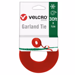 VELCRO Brand Holiday Garland Ties or Cable Straps | Hang Garlands Lights or Wreath | for Banister Railings Stairs or Lamp ...