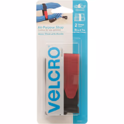 VELCRO(R) Brand All Purpose Straps 1"X18" 2/Pkg-Black 90107