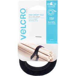 VELCRO(R) Brand ONE-WRAP(R) Roll .75X4'-Black 90302