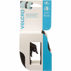 VELCRO(R) Brand All Purpose Straps 2"X36" 2/Pkg-Black 90440