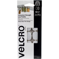 VELCRO(R) Brand Industrial Strength Coins 1"X.75" 10/Pkg-White 91010