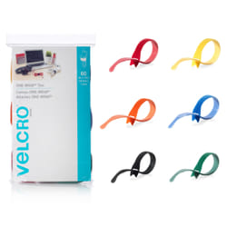 Velcro One-Wrap cable tie Hook & loop cable tie Assorted colours 60 pc(s)