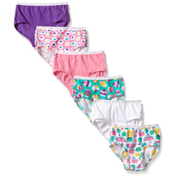 Fruit of the Loom Little Girls Wardrobe Brief  Assorted 2T3TPack of 6