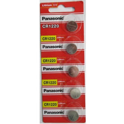 Lithium 3V Batteries Size CR1220 (Pack of 5)