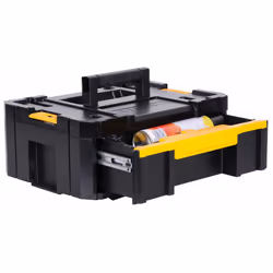 DEWALT Tool Organizer  TSTAK III  Single Deep Drawer  Holds Up To 100 lbs.  Heavy Duty Latches  Removable Compartments for Small Tools and Accessories