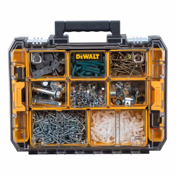 DEWALT TSTAK Tool Organizer  Small Parts Tool Box with Removable Compartments (DWST17805)