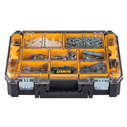 DEWALT TSTAK Tool Organizer  Small Parts Tool Box with Removable Compartments (DWST17805)
