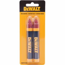 DEWALT DWHT72720 Red Lumber Marking Crayon 2 pack