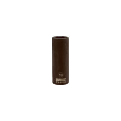Metric Deep Impact Socket, 6-Point, Black Oxide, 1/2-In. Drive, 19mm DWMT73950OSP