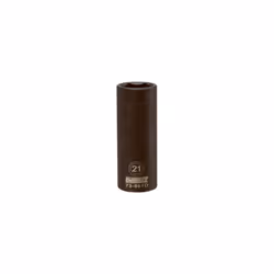 Metric Deep Impact Socket, 6-Point, Black Oxide, 1/2-In. Drive, 21mm DWMT73951OSP