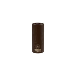 Metric Deep Impact Socket, 6-Point, Black Oxide, 1/2-In. Drive, 22mm DWMT73952OSP