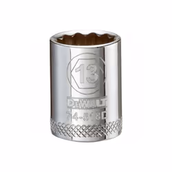 Stanley Consumer Tools 227927 0.37 in. Drive 13 mm 12 Point Shallow Socket