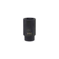 SAE Deep Impact Socket, 6-Point, Black Oxide, 1/2-In. Drive, 1-1/4-In. DWMT74658OSP