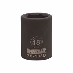 Stanley Tools 233326 18mm Impact Socket - 0.5 in. Drive