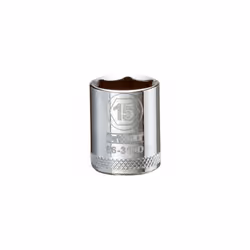 Metric Shallow Socket, 6-Point, 3/8-In. Drive, 15mm DWMT86310OSP
