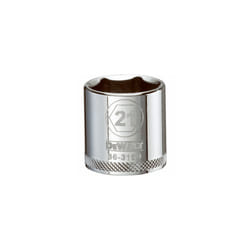 Metric Shallow Socket, 6-Point, 3/8-In. Drive, 21mm DWMT86316OSP