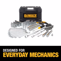 DEWALT Mechanics Tool Set  1/4 and 3/8 Inch Drive  SAE  172-Piece (DWMT81533)