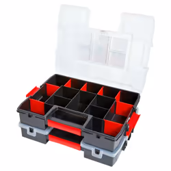 CRAFTSMAN Tool Organizer  2-Packs with 14-Compartments  Lid Includes Secure Latch (CMST60944M)