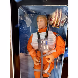 Star Wars Collector Series 12 Luke Skywalker in X-wing Gear Doll Figure By Kenner