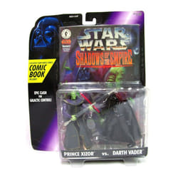 Star Wars  Shadows of the Empire  Prince Xizor and Darth Vader Action Figures  3.75 Inches