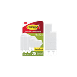 Medium and Large Picture Hanging Strips, Damage Free Hanging Picture Hangers, No Tools Wall Hanging Strips for Living Spaces, 12 Medium Pairs and 16
