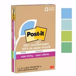 Post-It 4621R-4SST note paper Rectangle Blue, Green, Lime, Mint colour 45 sheets Self-adhesive