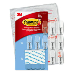 Command Medium Clear Wire Toggle Hooks 10 Hooks and 12 Command Strips  Damage Free Hanging Wall Hooks with Adhesive Strips  Adhesvie Hooks for Hanging