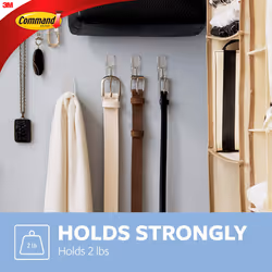Command Medium Clear Wire Toggle Hooks 10 Hooks and 12 Command Strips  Damage Free Hanging Wall Hooks with Adhesive Strips  Adhesvie Hooks for Hanging