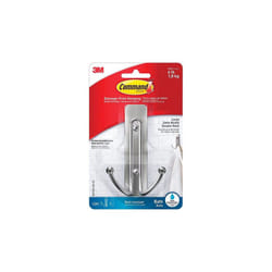 Command 5000491 4.03 in. Large Adhesive Strips Hook  Plastic  4 lbs