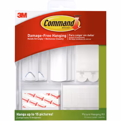 Command Picture Hanging Kit-38 Pieces - White