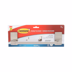 Command BATH41-SN-ES Towel Holder, Satin Nickel, Damage-Free