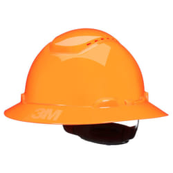 3M Hard Hat SecureFit H-807SFV-UV  Hi-Vis Orange  Vented Full Brim Style Safety Helmet with U