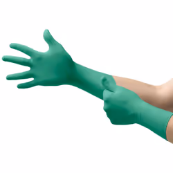 TouchNTuff 92-605 Disposable Nitrile Gloves, Powder-Free and Food Certified, High Chemical Resistance and Mechanical Protecti ...