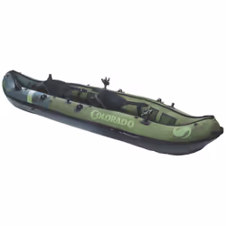 Sevylor Colorado 2-Person Inflatable Fishing Kayak with Paddle & Rod Holders  Adjustable Seats  & Carry Handle; Kayak Can Fit ...