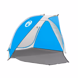 Coleman Beach Shade Canopy Tent  Lightweight & Portable Beach Shade Sets Up in 5 Minutes  UPF 50+ Sun Protection Includes San ...