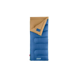 Coleman Brazos 20F/30F Adult Sleeping Bag  Cool-Weather Sleeping Bag with No-Snag Zipper & Stuff Sack  Machine Washable  20F PFAS-Free