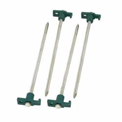 Coleman 10 Inch Steel Tent Stakes 4-Pack of Steel Nail Tent Pegs